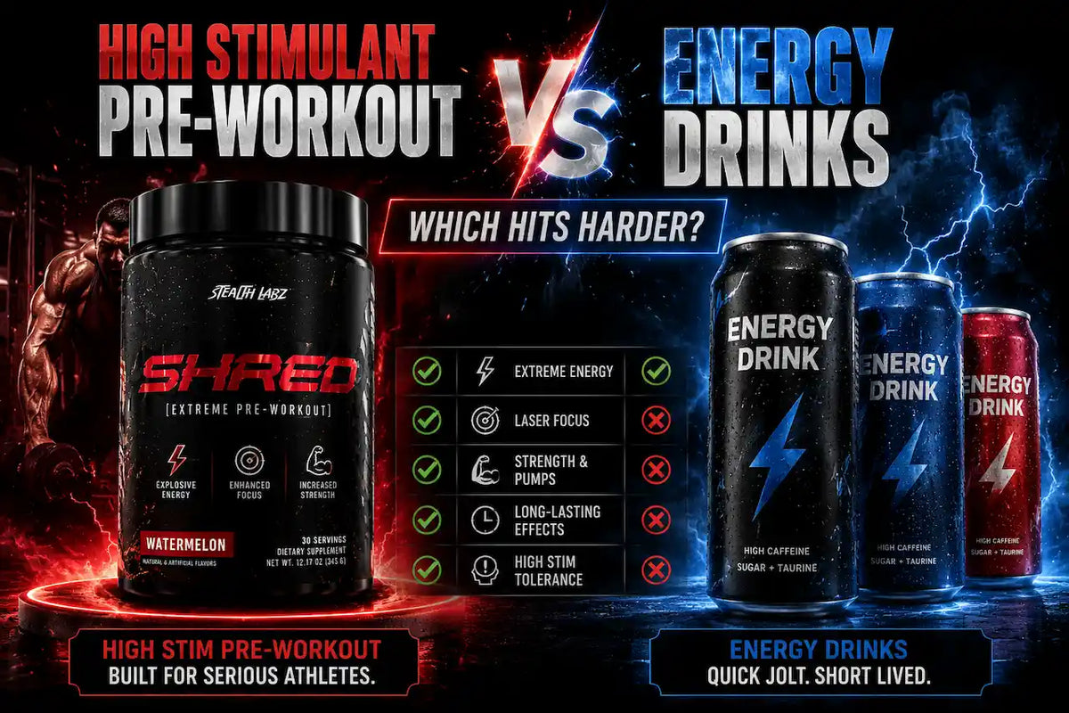 High Stimulant Pre-Workout vs Energy Drinks — Which Hits Harder?