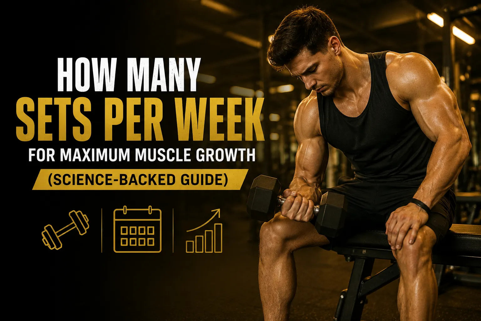How Many Sets Per Week for Maximum Muscle Growth (Science-Backed Guide)