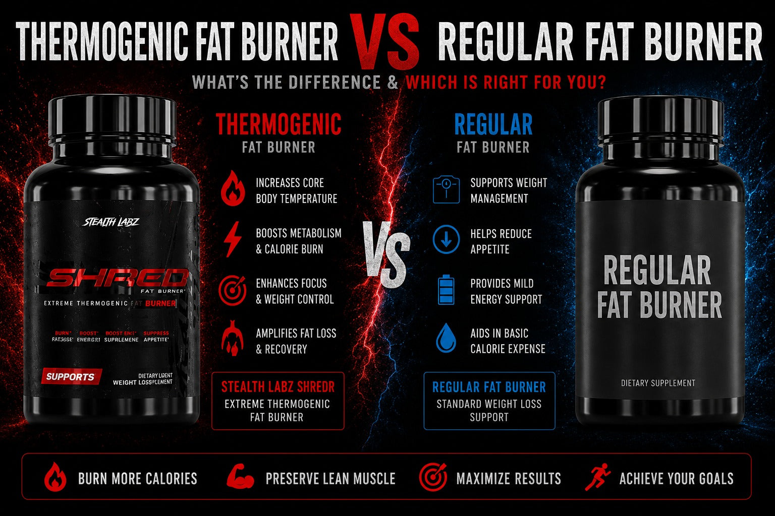 Thermogenic Fat Burner vs Regular Fat Burner — What's the Difference?